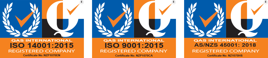 Atrax Group ISO Certification logos 2020 - colour