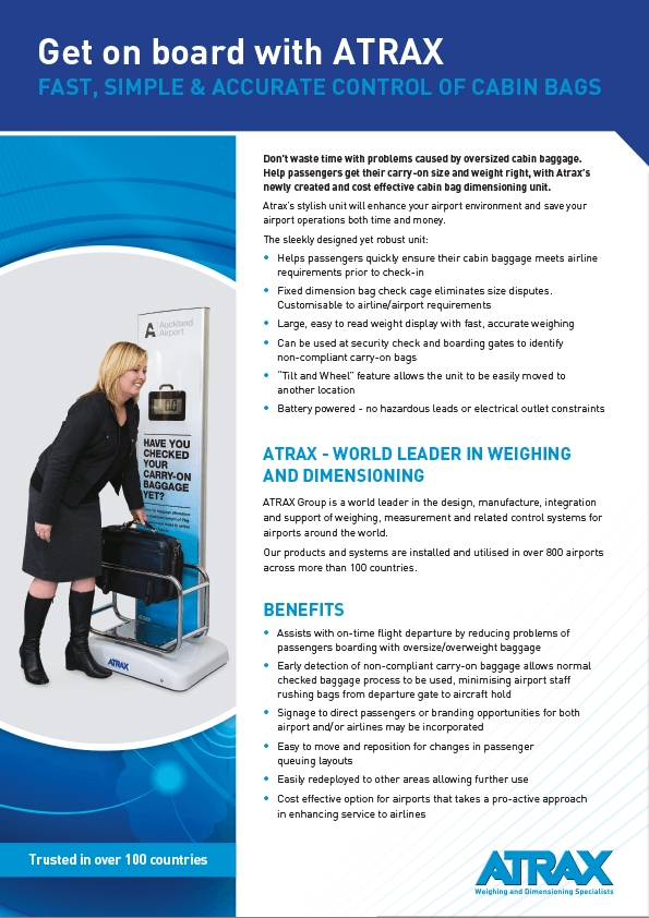 Atrax Digital Cabin Bag Check Unit Brochure 