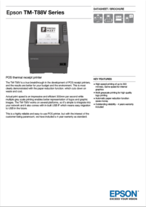 TM-T88V Thermal Tally Roll Printer (Epson) Rev 0521 PDF | Thumbnail