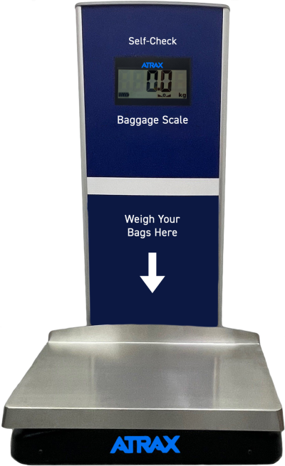 Atrax Self-Check Baggage Scale (DBS-1800) Atrax Self-Check Baggage Scale (Battery Powered) | Airport Baggage Scales