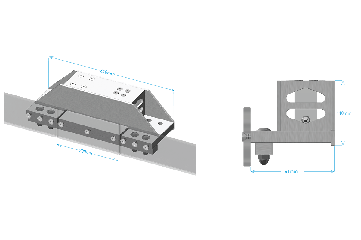 Atrax Overhead Track Scales | Dimensions